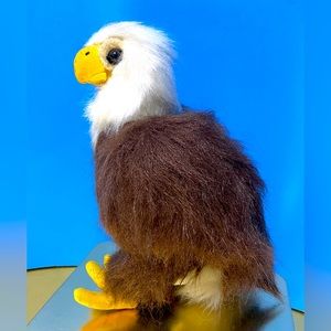 AMERICAN BALD EAGLE HARLEY FLUFFY WILDLIFE SERIES PLUSH VTG 90’s NANCO